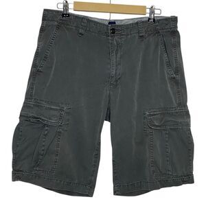 Gap Cargo Shorts Mens 32 (34x12) Gray Classic Cotton Outdoors 2000s Skater
